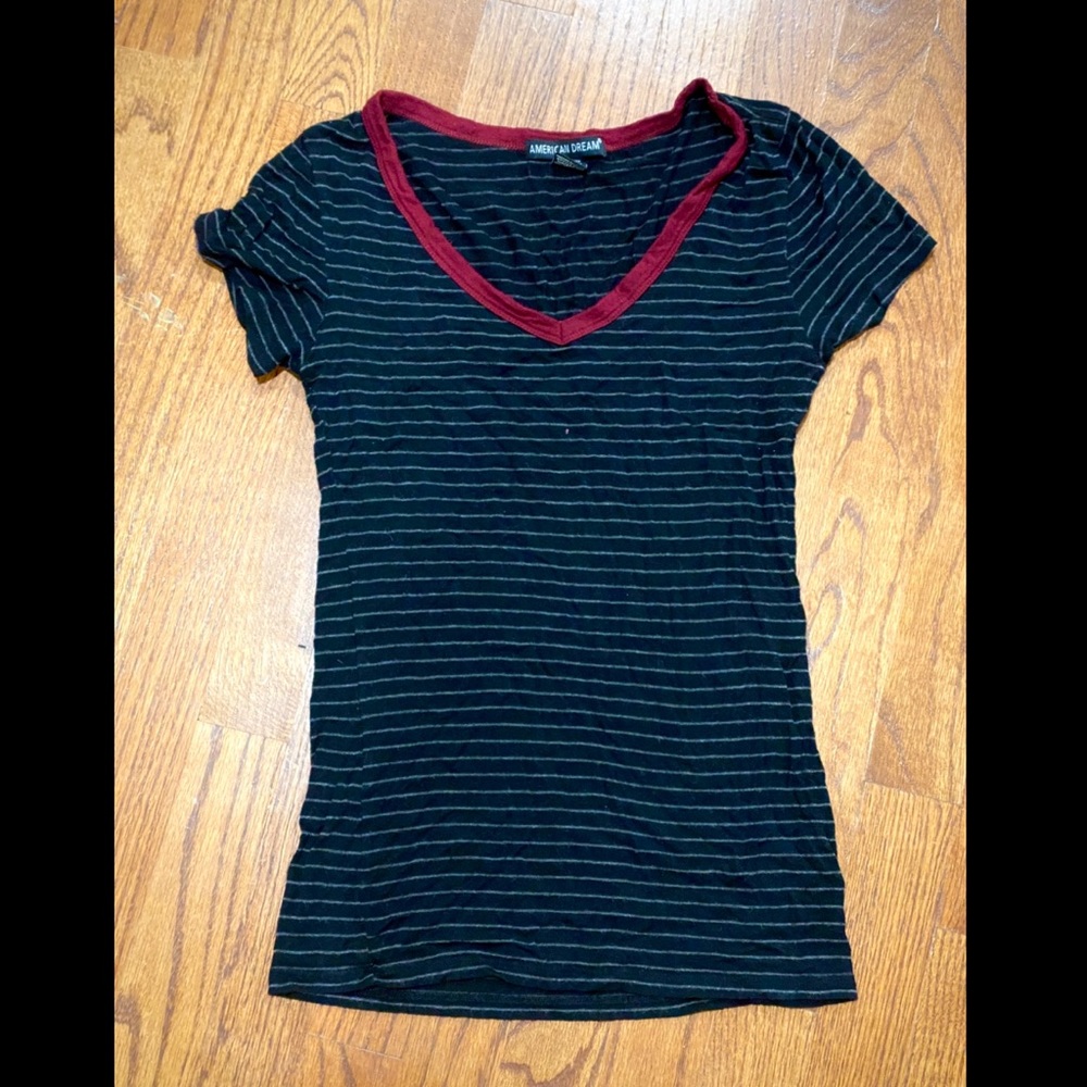 Striped basic tee
